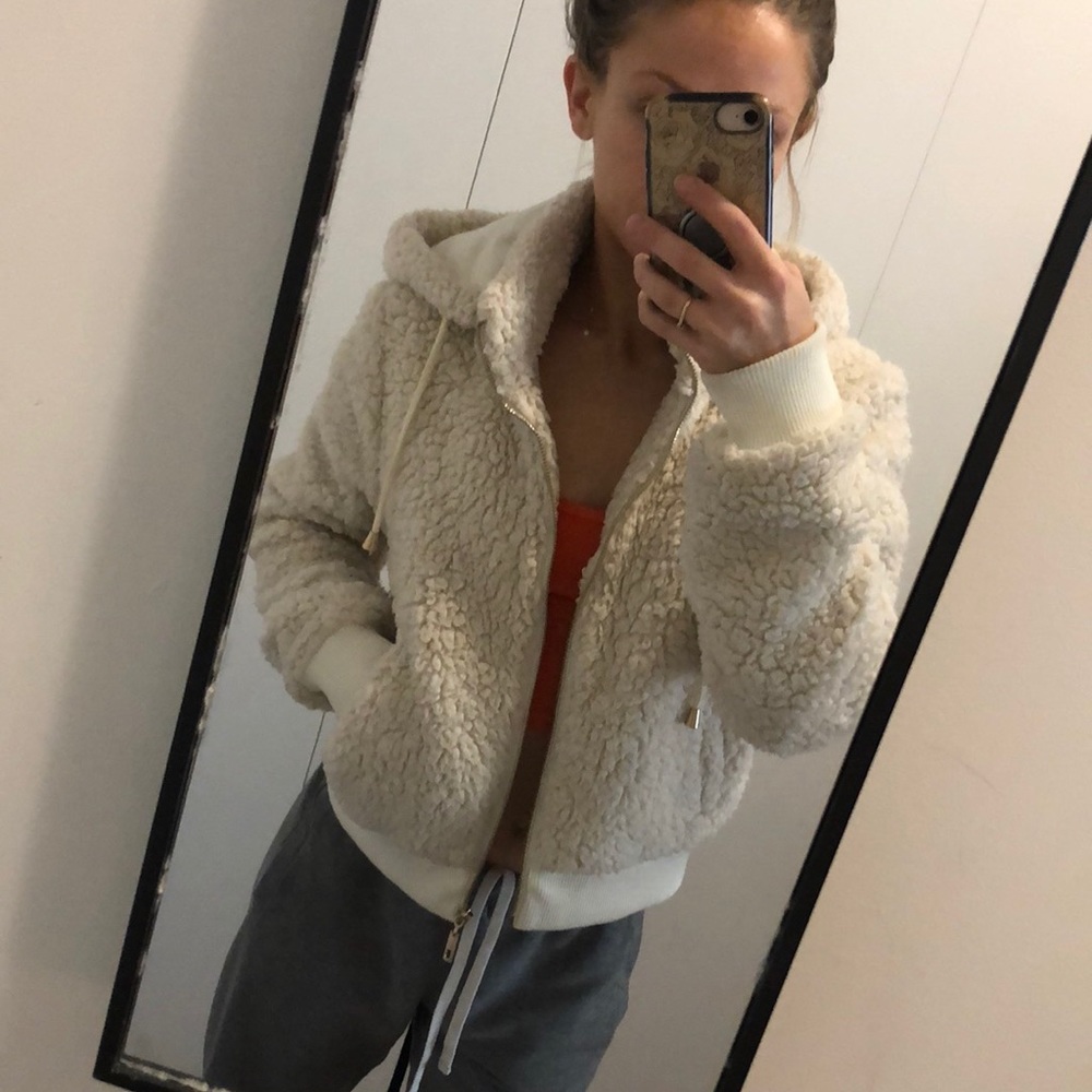 Cropped Sherpa jacket